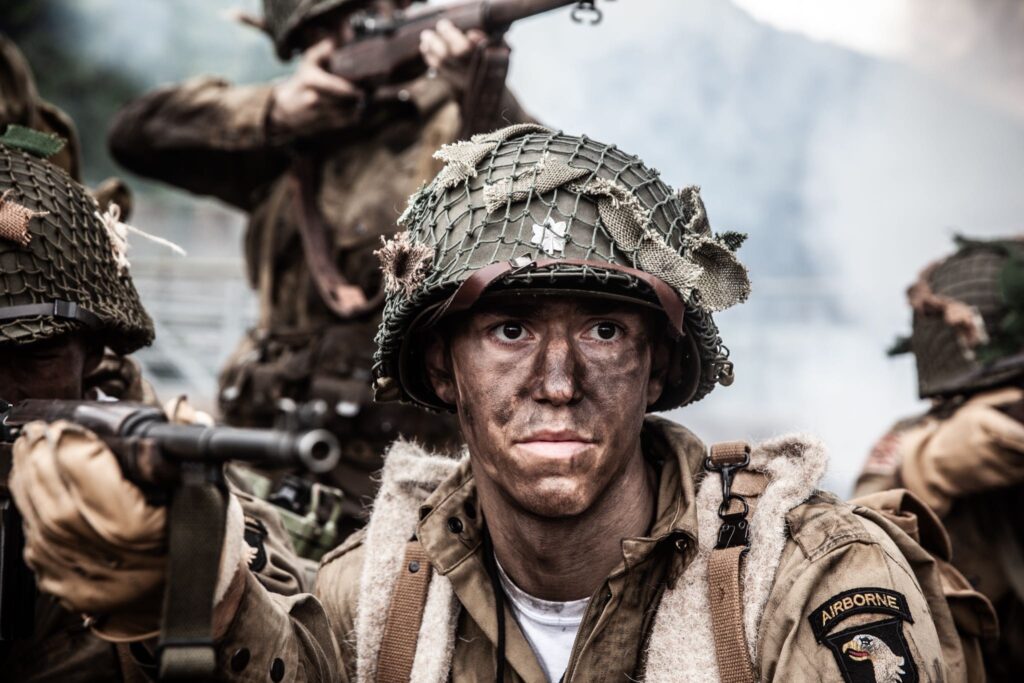 Lieutenant Colonel Robert Cole commands 3rd Battalion, 502nd PIR near Carentan, France. (Dramatic Recreation) Zachery Fiorido