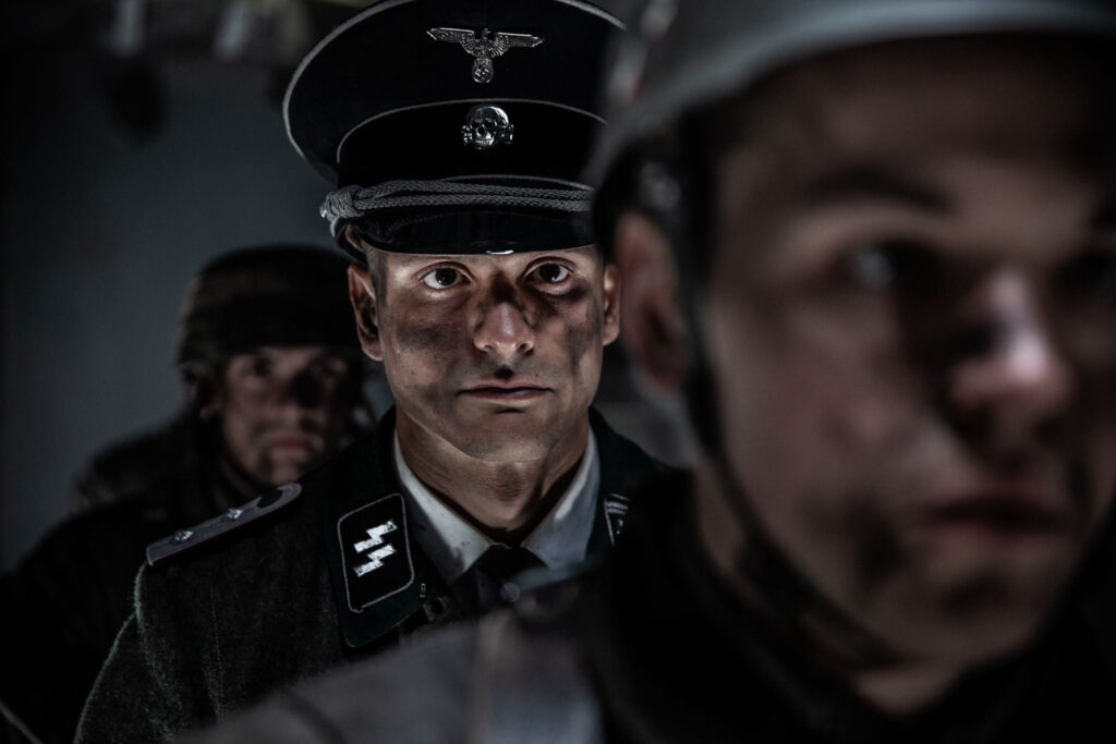 Obersturmbannfuhrer Werner Knab waits for his German glider to land in Vassieux-en-Vercors. (Dramatic Recreation) (Alessandro Pekin)