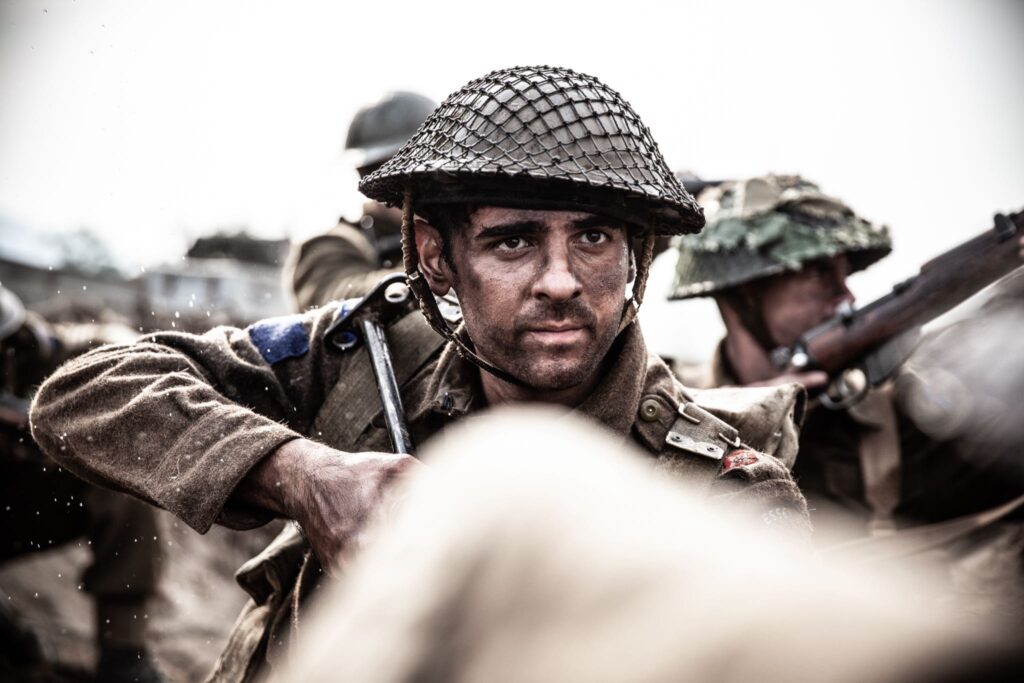 Canadian Lt. Charles Gatton and No. 13 Platoon fight to capture German trenches. (Dramatic Recreation) (Amir Zeino)