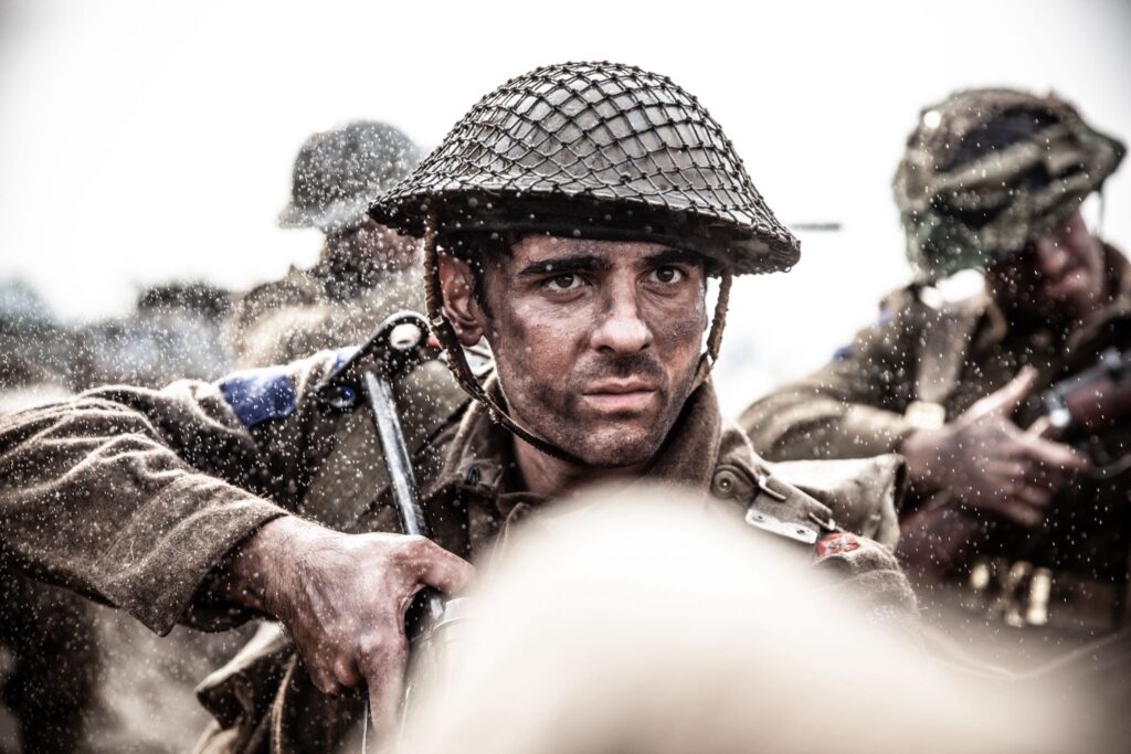 Canadian Lt. Charles Gatton and No. 13 Platoon fight to capture German trenches. (Dramatic Recreation) (Amir Zeino)